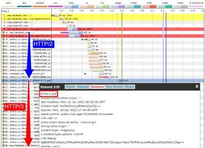 Firefox starts with HTTP/2, then switches to HTTP/3