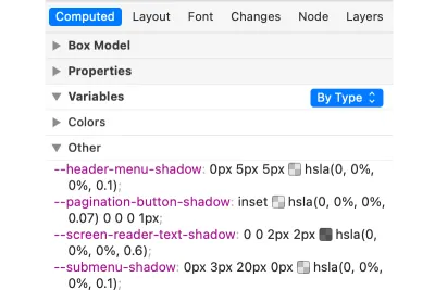 計算的 CSS 變量