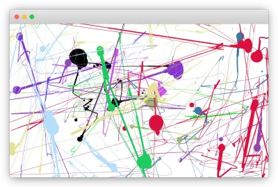 杰克逊波洛克网站的截图，上面有一些作者的艺术作品。