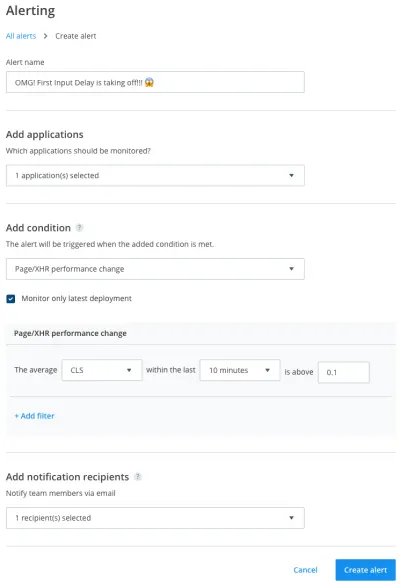 Memperingatkan dan membuat lansiran yang dapat disesuaikan