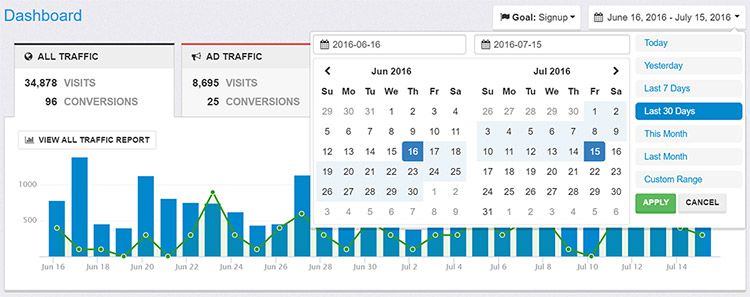 plug-in seletor de intervalo de datas