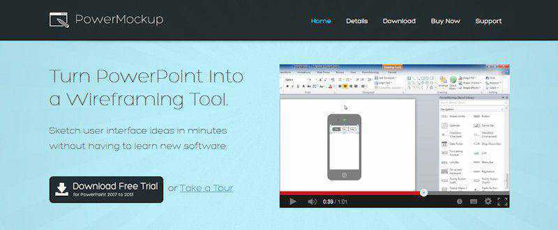 PowerMockup 线框图故事板工具