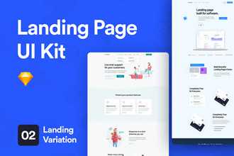 ชุด UI ของหน้า Landing Page