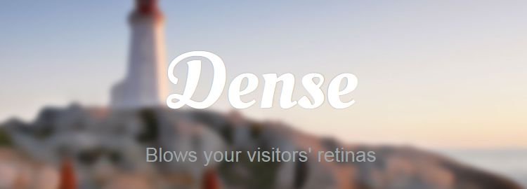 Dense.js - Un plugin jQuery pour servir facilement des images prêtes pour la rétine