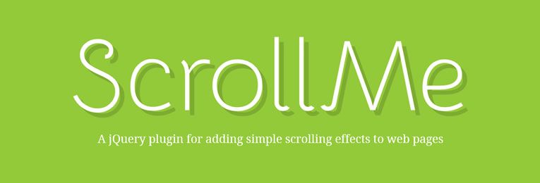 ScrollMe เป็นปลั๊กอิน jQuery น้ำหนักเบาที่จะช่วยให้คุณเพิ่มเอฟเฟกต์การเลื่อนอย่างง่ายไปยังหน้าเว็บ