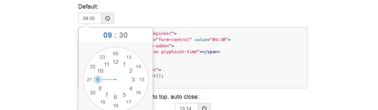 ClockPicker เป็นตัวจับเวลาแบบนาฬิกาสำหรับ Bootstrap หรือ jQuery