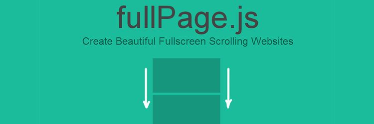 fullPage.js ملء الشاشة مواقع الويب التمرير jQuery البرنامج المساعد