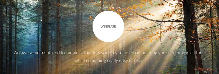 Webplate Web Lightweight Front-End Framework مجموعة أدوات محرك تخطيط متجاوب قوية css html