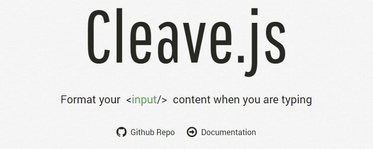 إدخال تنسيق Cleave.js