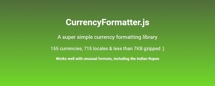 CurrencyFormatter.js kostenloses Javascript