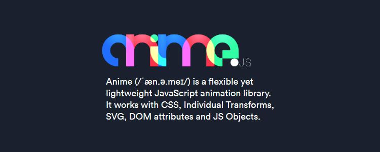 anime.js esnek hafif JavaScript animasyon kitaplığı