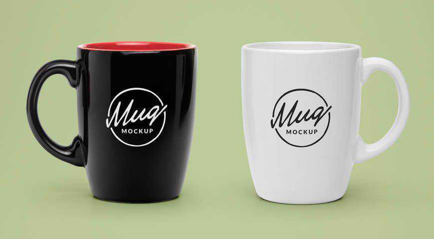 Mug Keramik Photoshop PSD Template Mockup