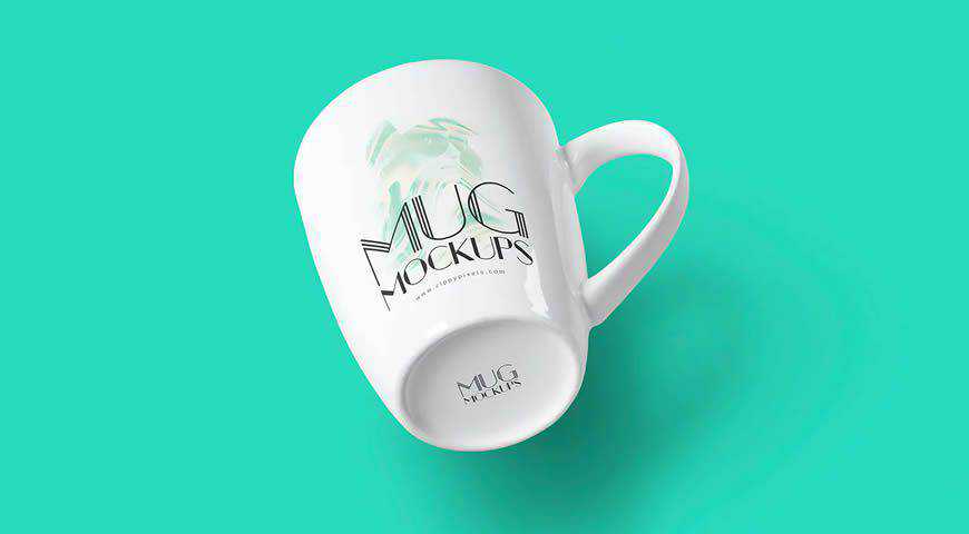 Mug Keramik Photoshop PSD Template Mockup