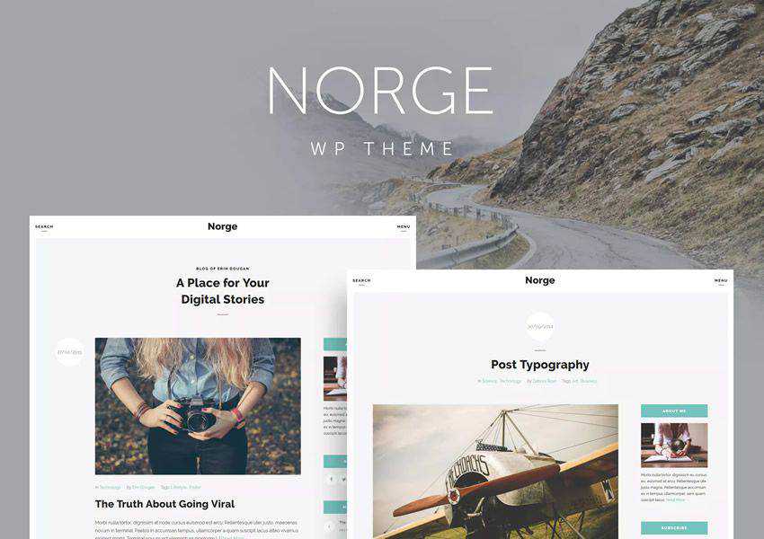 Norge wordpress 테마 개인 블로거 블로깅