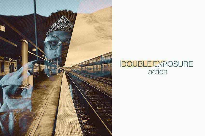 Acción de Photoshop de doble exposición