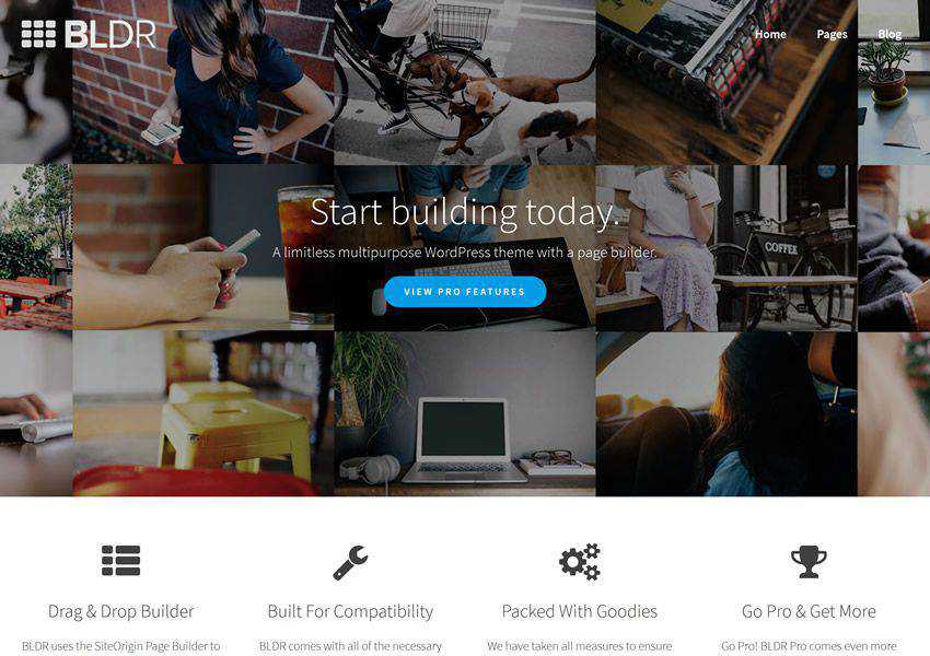 BLDR Multi-Purpose free wordpress theme wp responsive business corporate
