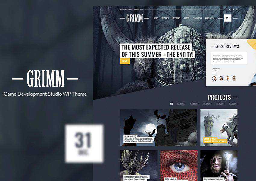 Game Studio thème wordpress gratuit wp responsive business corporate