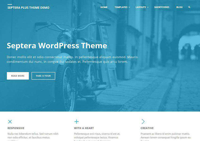 Septera Serbaguna tema wordpress gratis wp perusahaan bisnis responsif