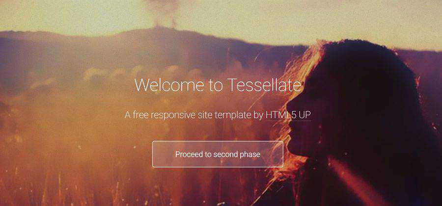 Tessellate css 響應式 HTML 模板網頁設計免費