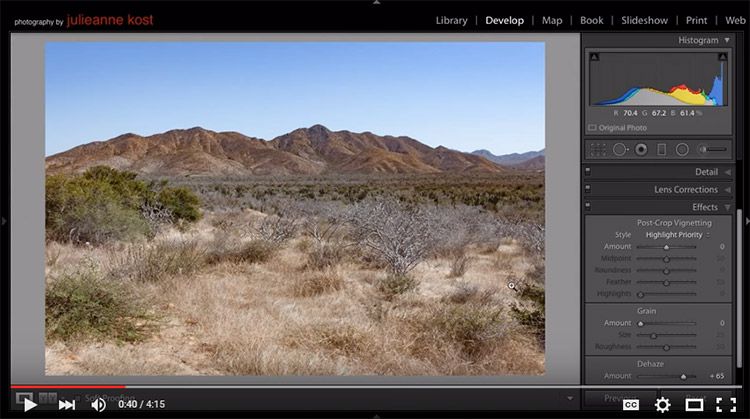 إجراء تصحيحات عالمية ومحلية باستخدام Dehaze في Lightroom