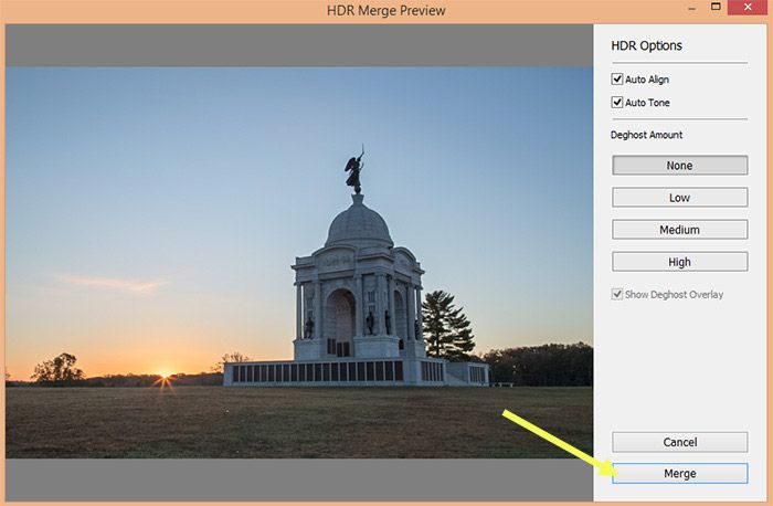 خطوة بخطوة: دمج HDR في Lightroom