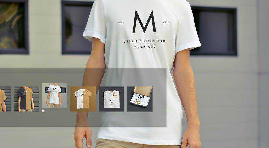 เสื้อยืดผลิตภัณฑ์ Photoshop PSD Mockup Template