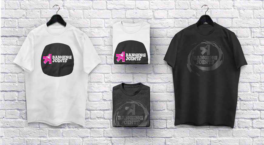 T-Shirt-Sammlung Photoshop PSD Mockup-Vorlage