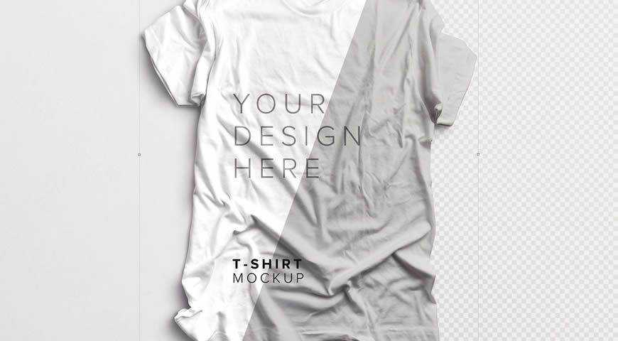 Modello di mockup PSD di Photoshop per t-shirt