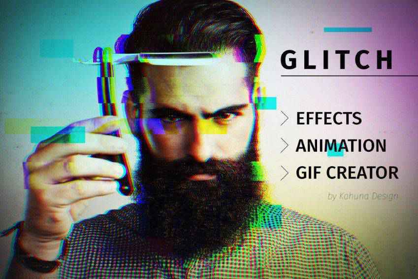 Photoshop için Animasyonlu GIF Oluşturucu ile Glitch Efektleri