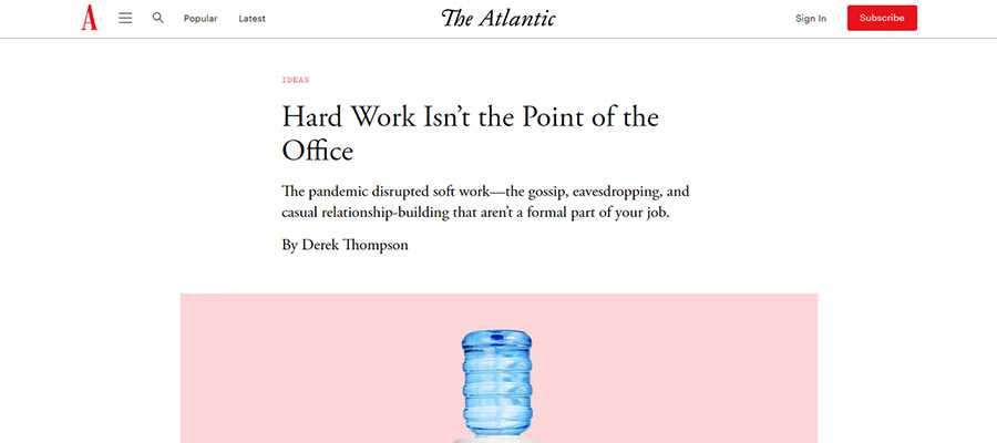 The Atlantic'in web sitesinden örnek.