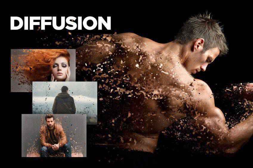 Diffusion Photoshop-Aktion