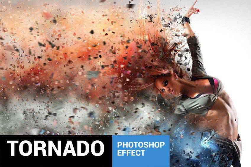 Tornadum-Dispersion-Photoshop-Aktion