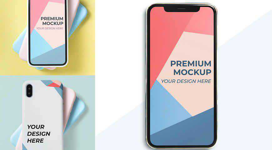 Mobile Design Photoshop PSD Mockup-Vorlage