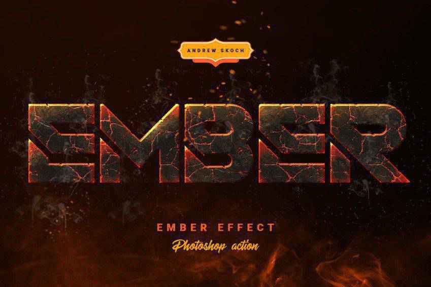 Ember-Effekt Photoshop-Aktion