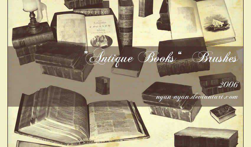 libro vintage antico adobe photoshop ps pennello pennelli abr pack set gratuito