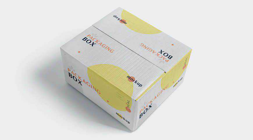 ackaging Box Photoshop PSD Mockup 模板