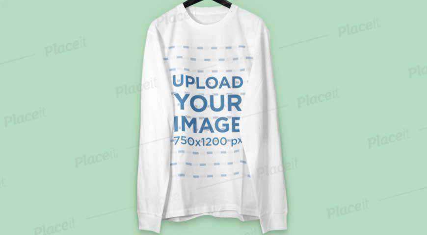 Sweatshirt di Template Mockup PSD Photoshop Gantungan