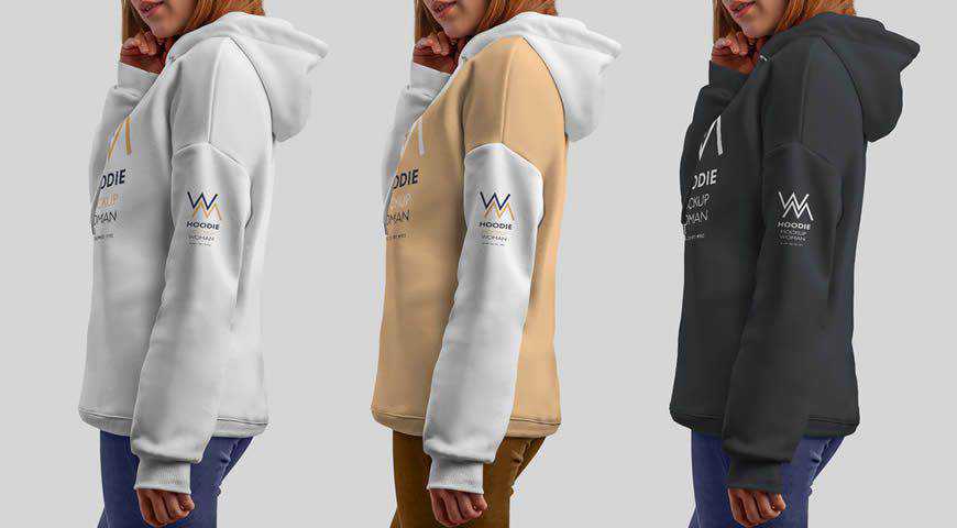 Templat Mockup Photoshop PSD Sweatshirt Berkerudung