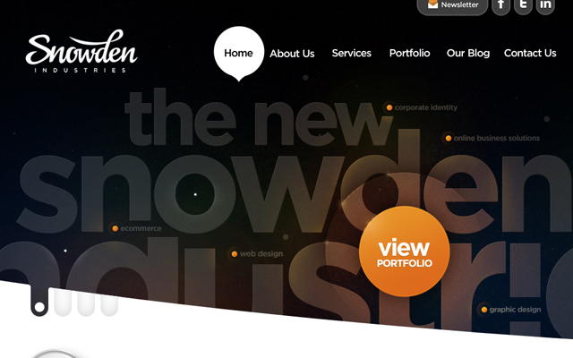 Snowden Industries Website-Layout-Interface-Inspiration