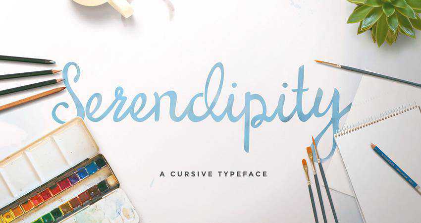 Font Skrip Serendipity Gratis