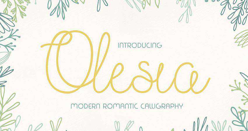 Font Olesia Gratis