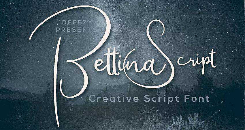 Font Skrip Bettina