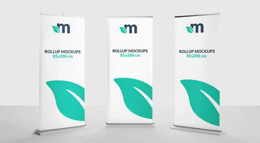 Dış Mekan Kiosk Reklamı Photoshop PSD Mockup Şablonu