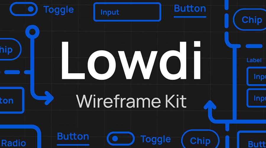 Lowdi Wireframe Kit 免费线框模板 Sketch 格式