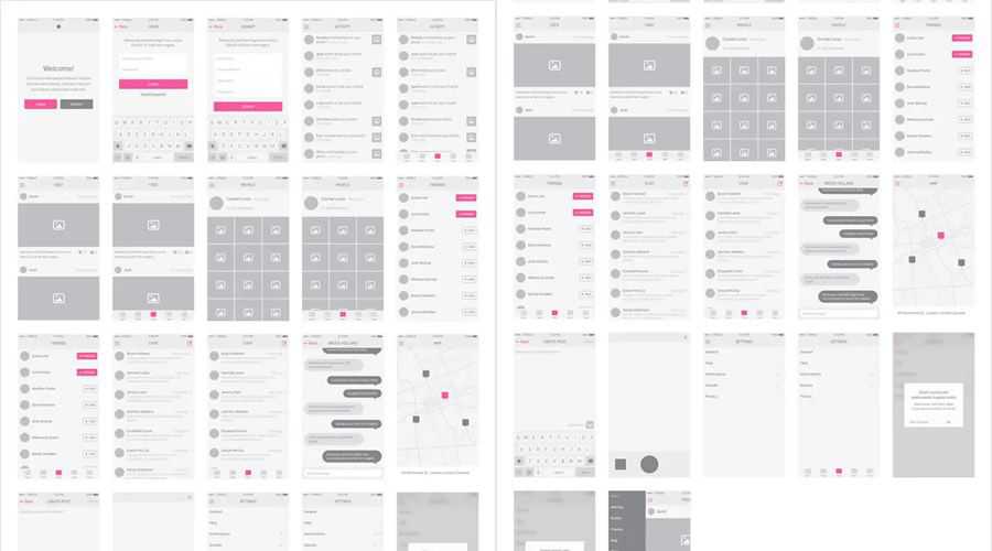 Snap UI iOS Wireframe Kit 免费线框模板 Sketch Format