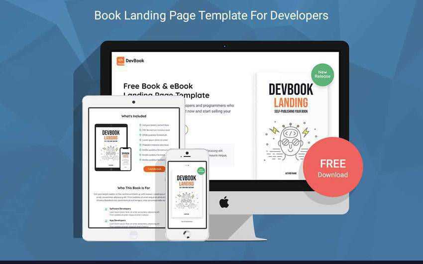 DevBook libro eBook plantilla de página de aterrizaje gratis bootstrap 5 plantilla web html html5 adaptable móvil primero