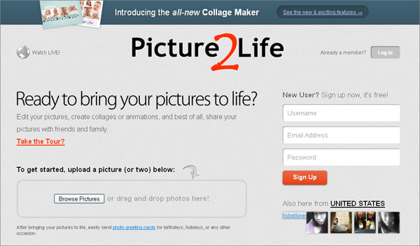 Picture2Lifeは、写真の編集を支援するために構築された、使いやすい無料のオンラインツールです。