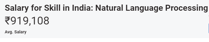 Salariul oamenilor de știință NLP în India