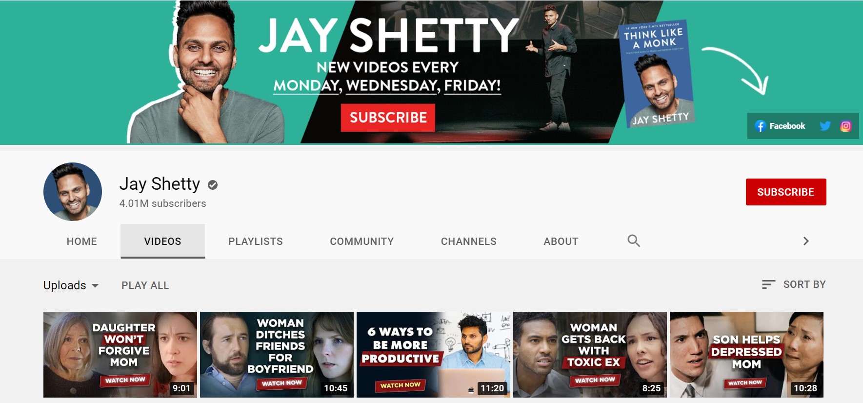 Youtube Jay Shetty