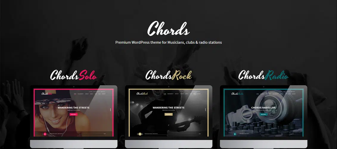 Chords - 음악 아티스트 라디오 WordPress 테마